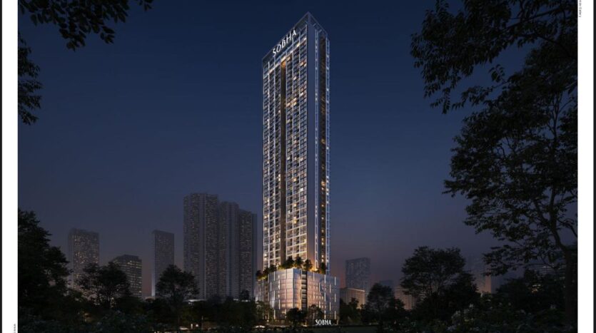 Sobha Inizio Building Night View